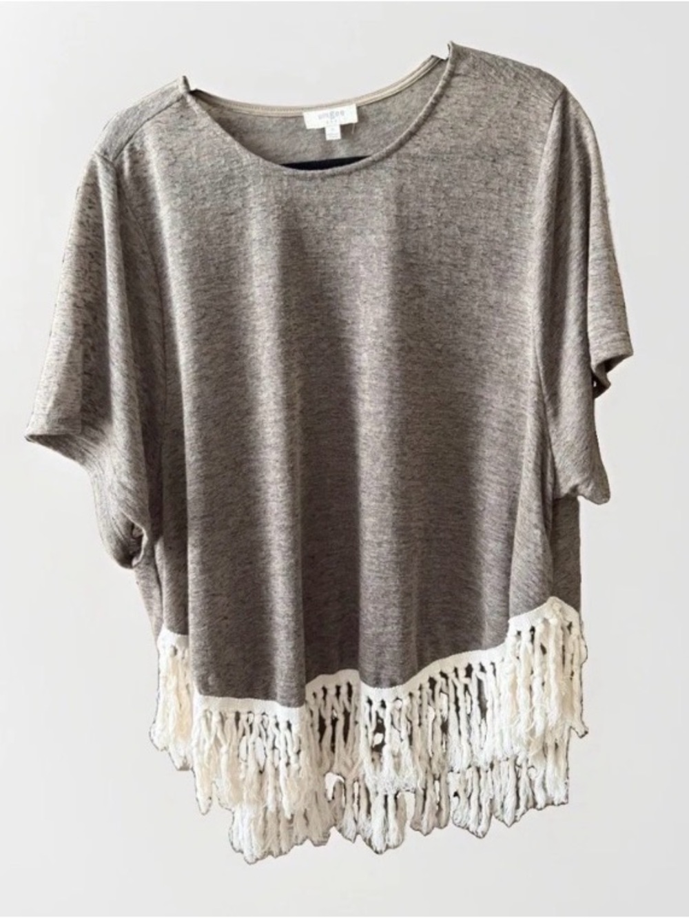 Umgee blouse in tan and cream size small